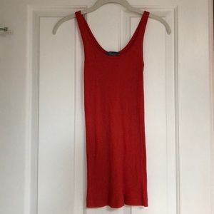 Vince red orange tank top - XS